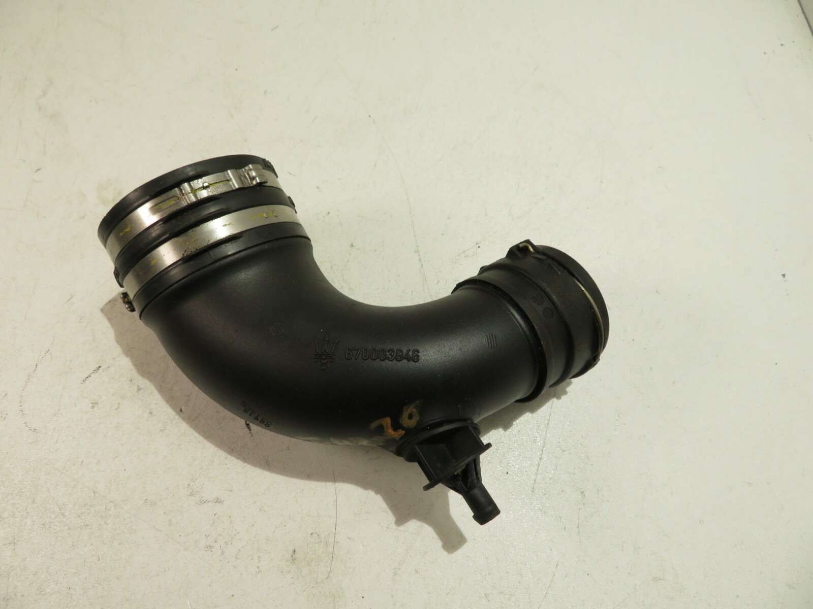 2014-2019 MASERATI GHIBLI SQ4 3.0L ENGINE LEFT FILTER BOX SLEEVE TUBE HOSE OEM
