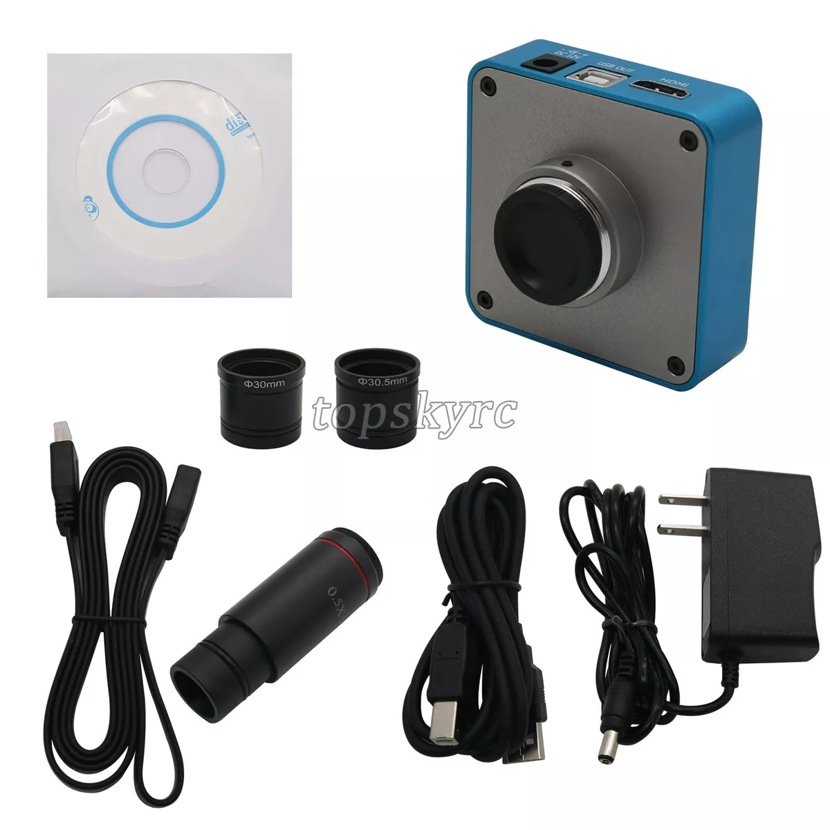 34MP Industrial Camera Microscope Camera HDMI 2K/1080P 60FPS for HDMI USB  tpys