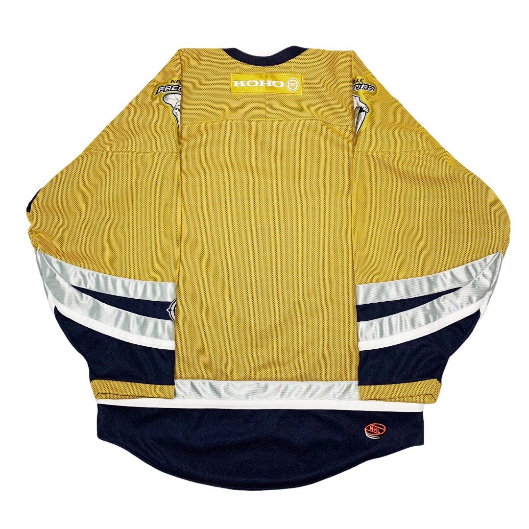 Vtg Rare NHL Nashville Predators Mustard Gold Yellow Koho