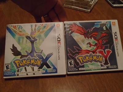POKEMON X + POKEMON Y NINTENDO 3DS LOT 2 VIDEOGAMES COMPLETE