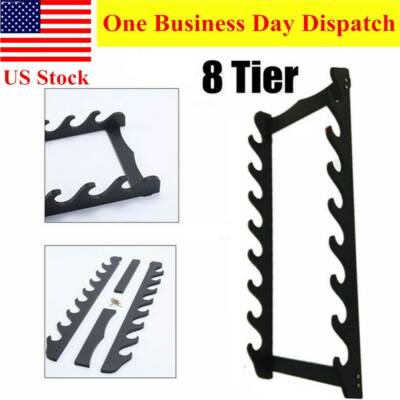 8 Tier Katana Mount Sword Holder Stand Wall Mount Katana Samurai Sword Display