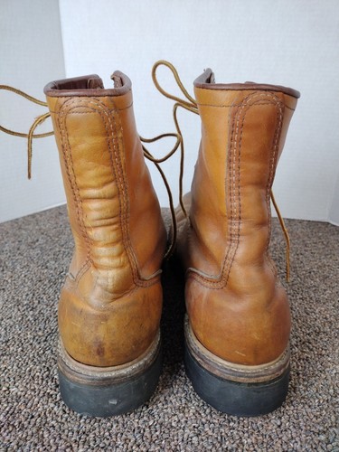 Stivali sportivi vintage anni 80 RED WING setter irlandese made in USA suole Vibram 13 B - Foto 5 di 11