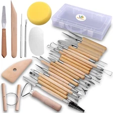30 Pcs Polymer Clay Tools Ceramics Clay Sculpting Tool Set for Adults and Kid