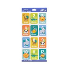 Baby Growth Stickers  Baby 1st Year  Baby Month Stickers - 12 Pcs nm8601309 
