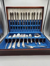 WM Rogers MFG Co Original Rogers Silverware Set of 50 Pieces - Service for 12