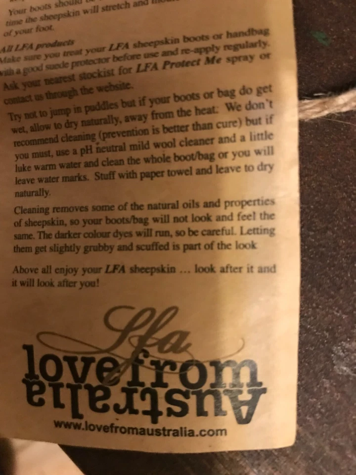 WOMEN'S LOVE FROM AUSTRALIA BOOTS, BROWN LEATHER, WOMEN SMALL. - Image 3 of 4