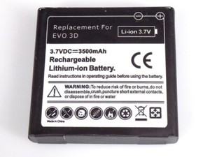 Ersatzteil: Coreparts Akku Batterie Battery Accu 3.7V 3.5Ah für HTC EVO 3D Handy