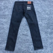 NWT The Unbranded Brand UB401 Tight Fit Mens Jeans 14.5 oz Indigo Selvedge 33x34