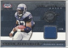 2002 Shaun Alexander Pacific Heads Update Game Used Patch 400 - 46 Seahawks 2002 Shaun Alexander Pacific Heads Update Game Used Patch 400 - 46 Seahawks