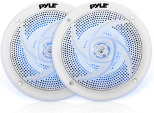 Marine Speakers - 4 Inch 2 Way Waterproof and Weather Resistant Outdoor Audio St