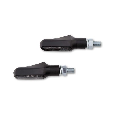 SHIN YO SHORTY FIN LED Blinker, schwarzes Gehäuse, getöntes Glas, E-geprüft
