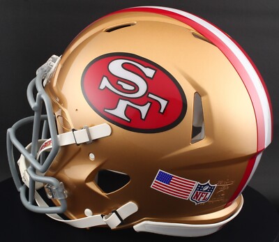 SAN FRANCISCO 49ers NFL Riddell SPEED Full Size Replica Football Helmet ...