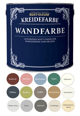 Kreidefarbe Wandfarbe luxuriöses mattes Finish nahezu geruchlos Rust-Oleum 1 L