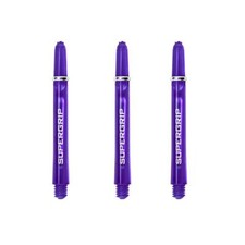 Harrows Supergrip Short Dart Shafts, Polycarbonate Stems, Rings, Purple 3 Sets 
