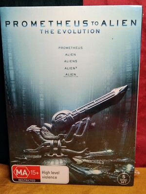 Prometheus To Alien - The Evolution (DVD, R4, 2015, 5-Discs) - Brand New