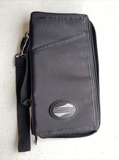 American Tourister Travel Wallet Passport Ticket Holder Document Organizer Black