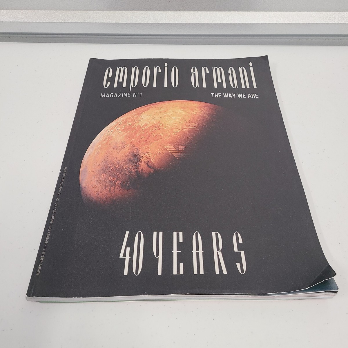 Emporio Armani magazine No 1 The Way We Are 40 Years Sep