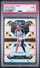 2024 Select WNBA #5 Angel Reese Concourse Silver RC PSA 9 Chicago Sky Rookie