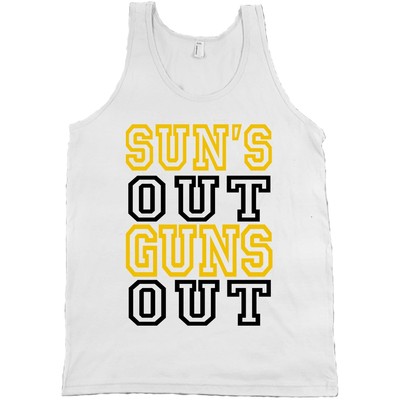Suns Out Guns Out Bella + Canvas Tank Top Lifting Gym Shirt QUALITY & SOFT NEW