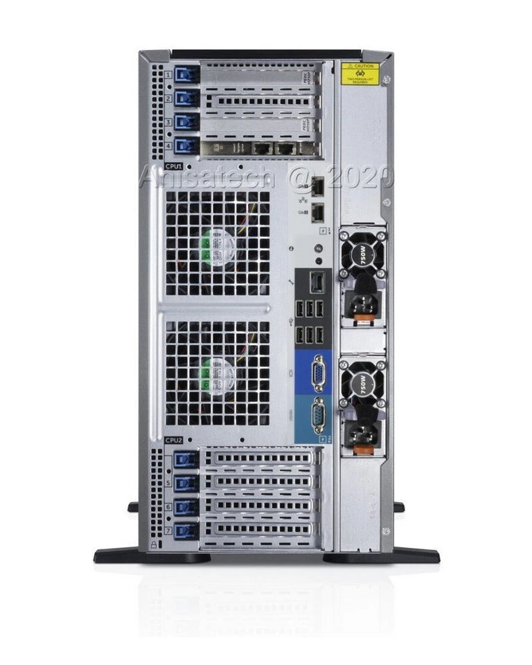 Dell PowerEdge T620 DUAL Xeon E5-2670 3.30GHz Turbo 192GB DDR3 - 4x600GB SAS 15K - Image 3 of 4