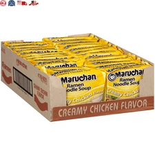 Ramen Creamy Chicken, Instant Ramen Noodles, Ready to Eat Meals, 3 Oz, 24 Count