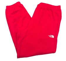 The North Face Half Dome TNF Red Fleece Jogger Sweatpants Mens Size Large