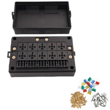Fuse Relay Box 12V Automotive 10 Slots BoschStyle Relay Holder 15 Slots ATC/ATO