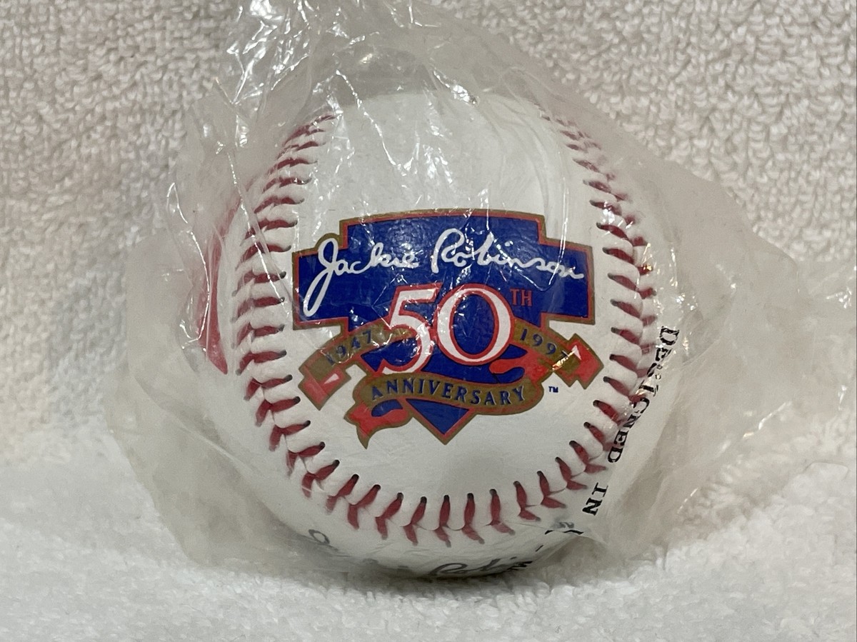 VINTAGE 1997 Jackie Robinson 50th Anniversary Logo SGA Ball