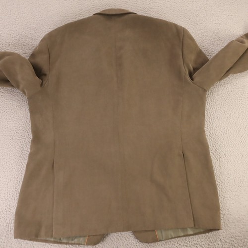 Andrew Fezza Jacket 2XL Brown Beige End on End Polyester Blazer Sport Coat 52R - Picture 8 of 14
