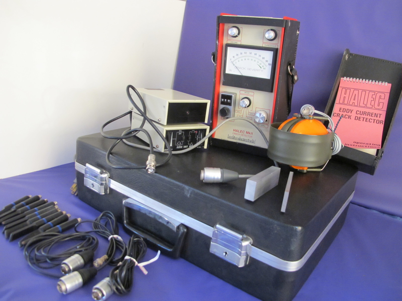 HOCKING ELECTRONICS HALEC MkII CRACK DETECTOR SYSTEM WITH 9 PROBES 