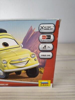 1/43 Luigi Fiat 500 from Disney Cars Snap Fit Zvezda #2016 New | eBay