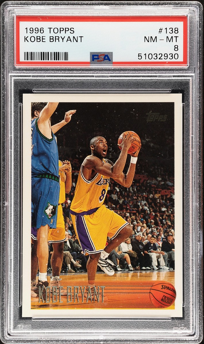 Topps - 【PSA8】 1996 Topps Kobe Bryant #138 RCカード 1996 Topps Kobe Bryant - PSA 8 NM-MT Rookie Card #138 RC