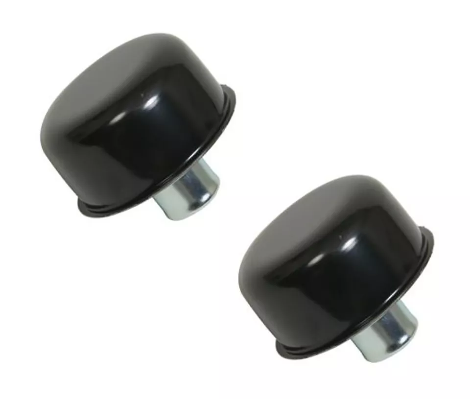 1971-1986 Chevrolet small block valve covers BOWTIE BLACK TALL profile - Image 4 of 4