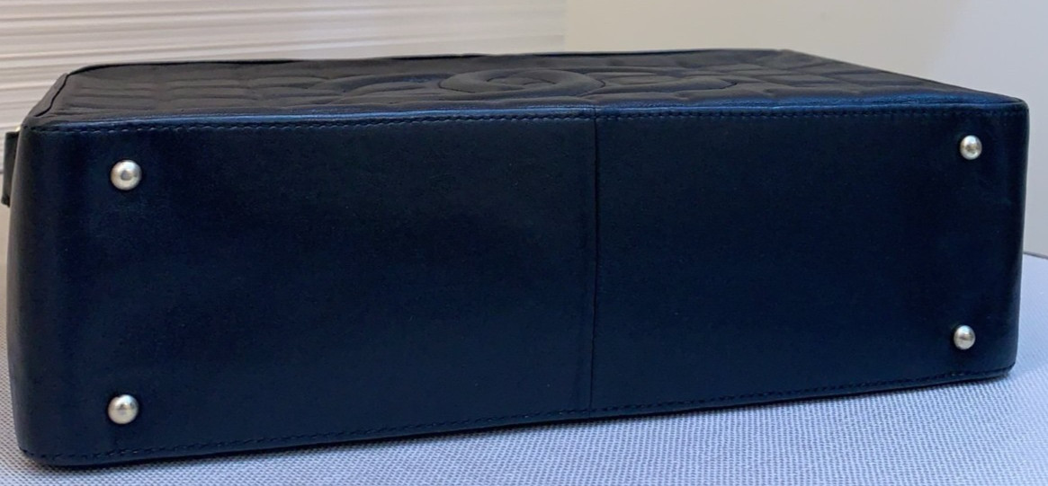 Chanel Ice Cube Pattern CC Logo Shoulder Black Si… - image 5