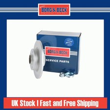 Image of 2x Brake Discs Solid For Opel Vivaro A 1.9 DTI Borg & Beck Rear 4408276 4411910