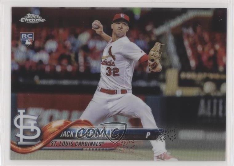 2018 Topps Chrome Refractor Jack Flaherty #4 0q1p