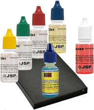 Professional Gold Silver Testing Kit with Scratch Stone Neutralizer, 10K 22K