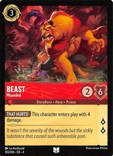 Beast Wounded 103/204 Ursula's Return Disney Lorcana 017831