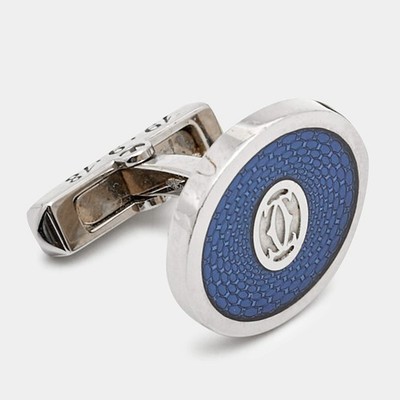 Cartier Gullioche Double C De Cartier Lacquer Sterling Silver