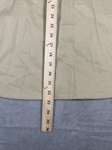 Walls Men's Large Short Sleeve Button Up Vented Beige Shirt Pockets Work Wear - Picture 4 of 6