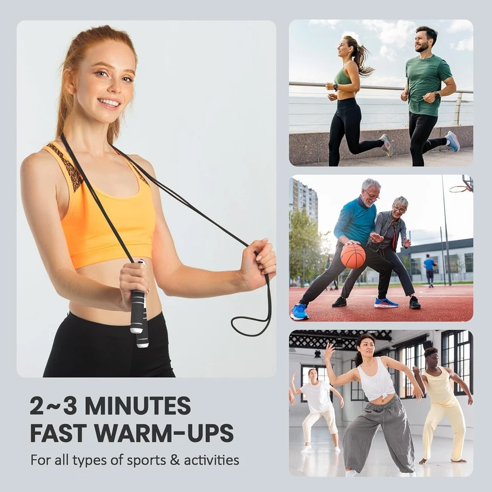 Gym Fitness Digital Jump Rope With LCD & Calorie Counting Speed Skipping 2.9 M - Imagem 3 de 4