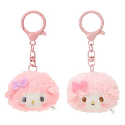 Sanrio Sweet piano Mini Keychain Bag Charm 2-Pack 1.7''H - Matching Smiles Series