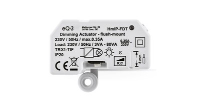 Homematic IP Smart Home Dimmaktor Unterputz   Phasenabschnitt, HmIP-FDT