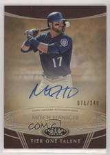 2019 Topps Tier One Tier One Talent Auto 76/240 Mitch Haniger #TTA-MH Auto 03rx