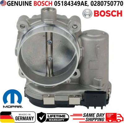 #ad GENUINE BOSCH Throttle Body For 2011 2021 Chrysler Dodge Jeep RAM 05184349AE $103.38