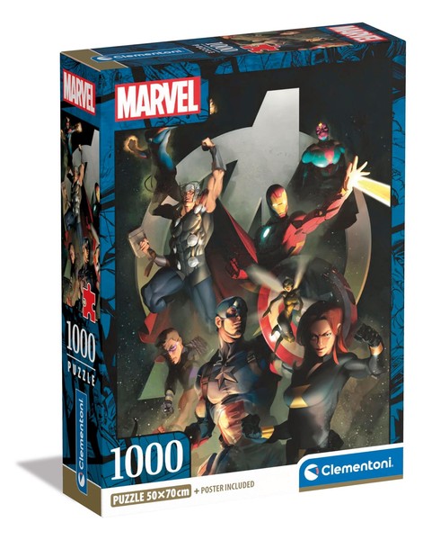 Clementoni Avengers Puzzle 1000 Teile Erwachsene - Marvel Puzzle Erw (Us Import)-image
