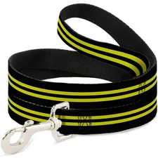 Dog Leash Stripe Black/Yellow