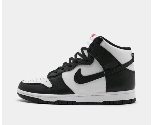 NEW Men's Size 10.5 Nike Dunk Hi Top Retro Black White Sneaker Panda DD1869 103