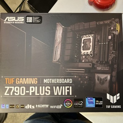ASUS TUF Gaming Z790-Plus WiFi LGA 1700 Intel DDR5 ATX PCIe Motherboard.