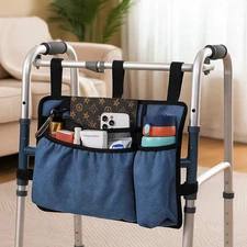 Universal Walker Bag w/ Cup Holder - Water Resistant Storage for Seniors